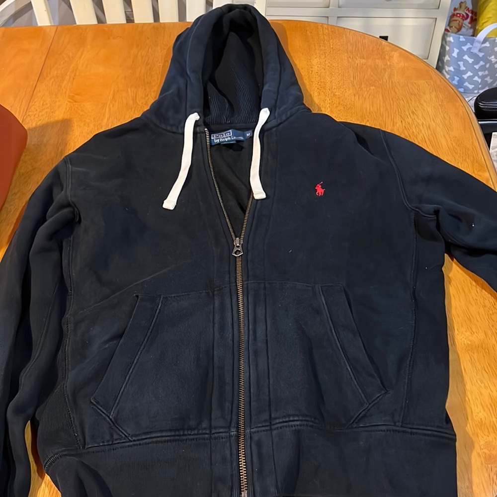 Polo black hoodie size M